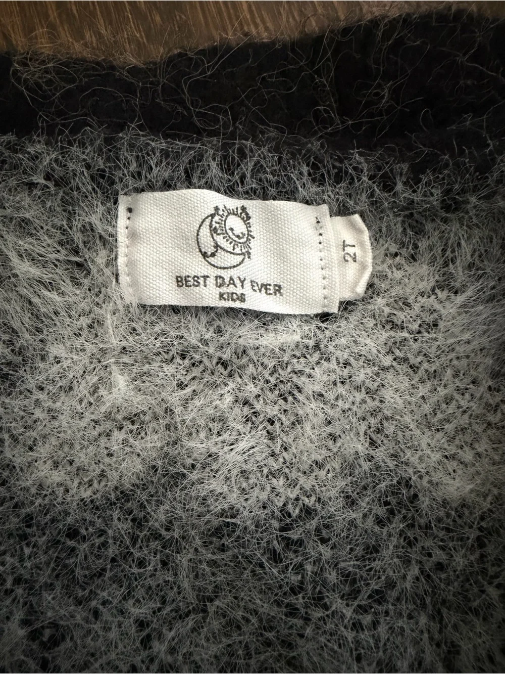 Toddler Halloween Ghost Fuzzy Cardigan Sweater